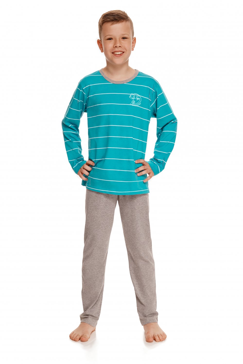 Levně Chlapecké pyžamo 2621 Harry turquoise
