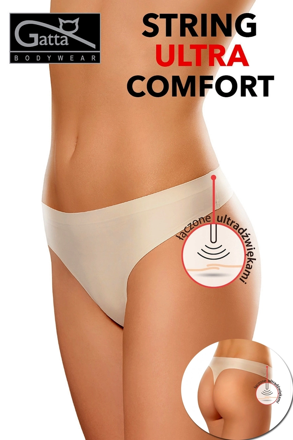 Levně Dámská tanga 1589s ultra comfort beige