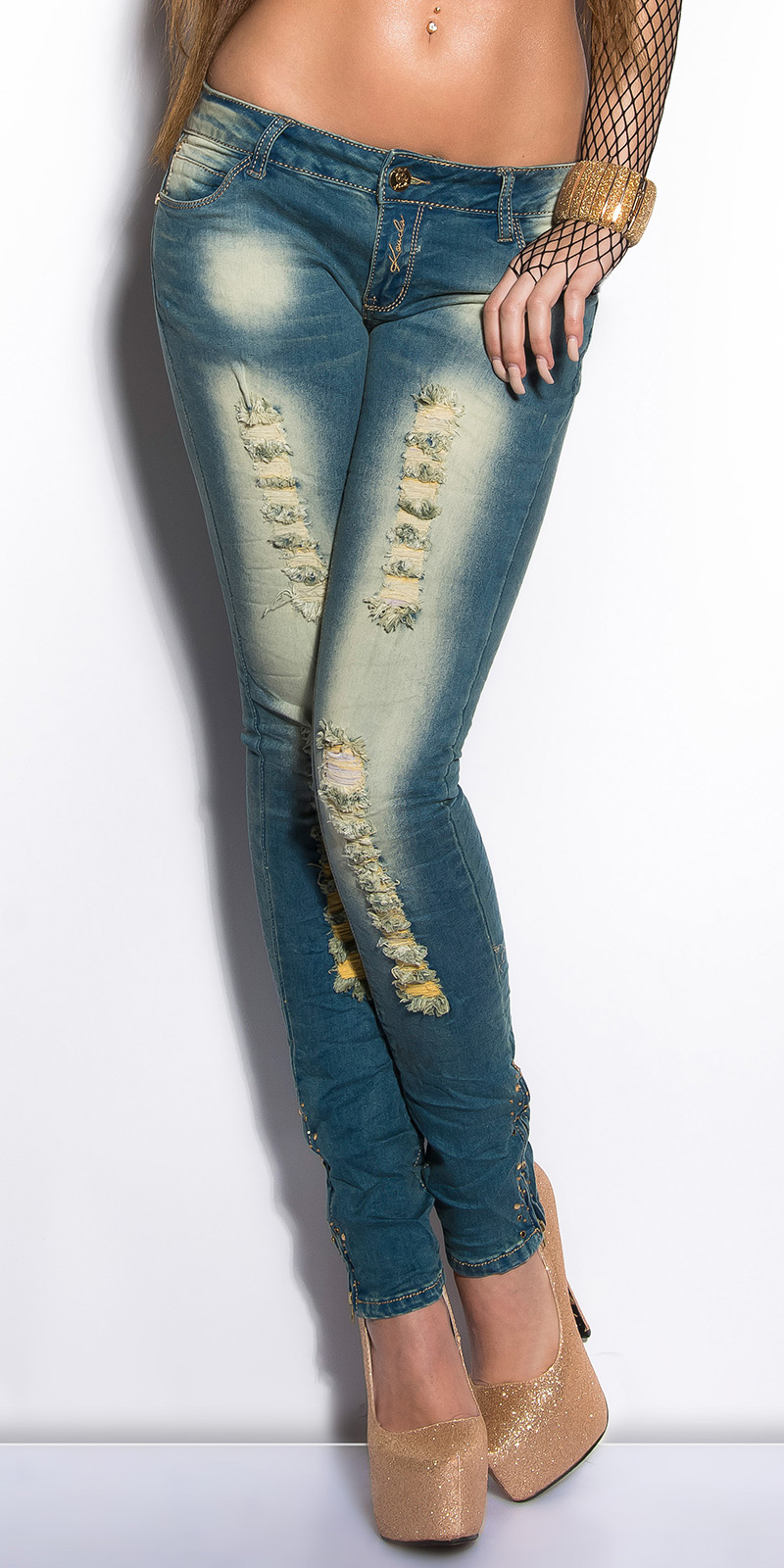 Levně Dámské jeans 77933