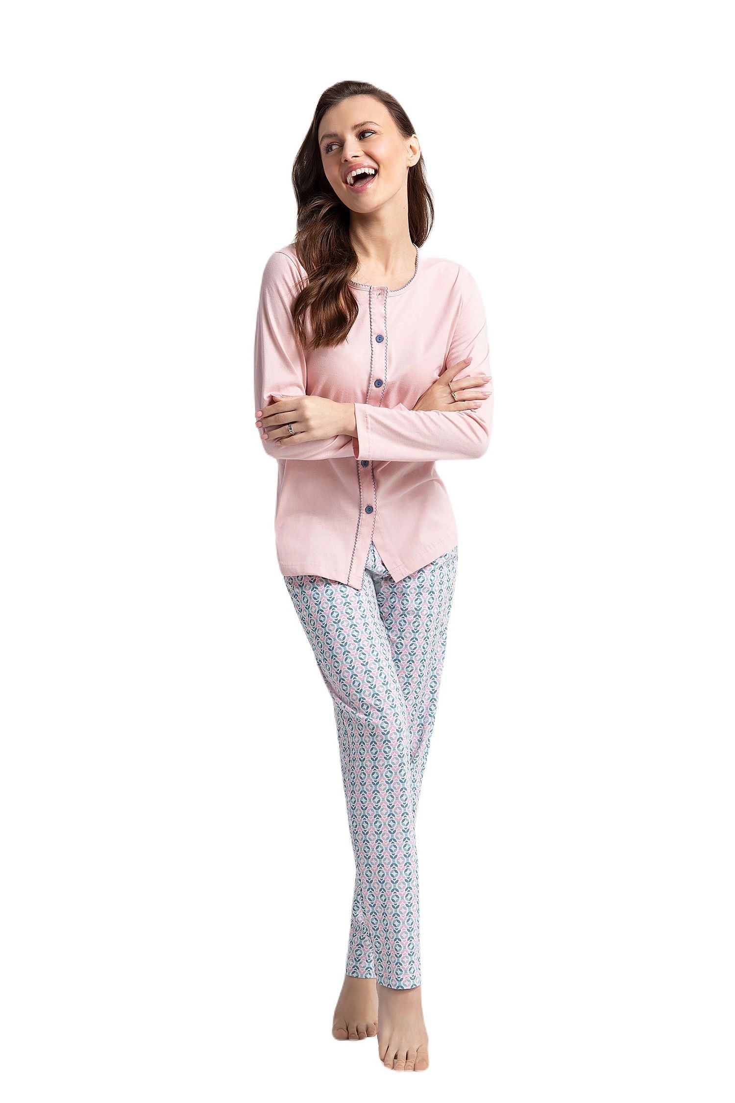 Levně Dámské pyžamo 599 pink