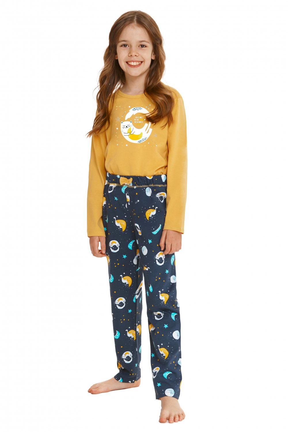 Dívčí pyžamo 2616 Sarah yellow
