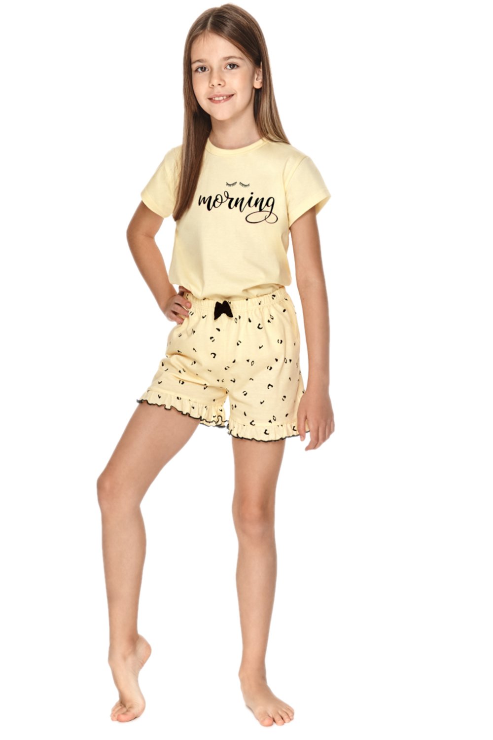 Levně Dívčí pyžamo 2706 Misza yellow