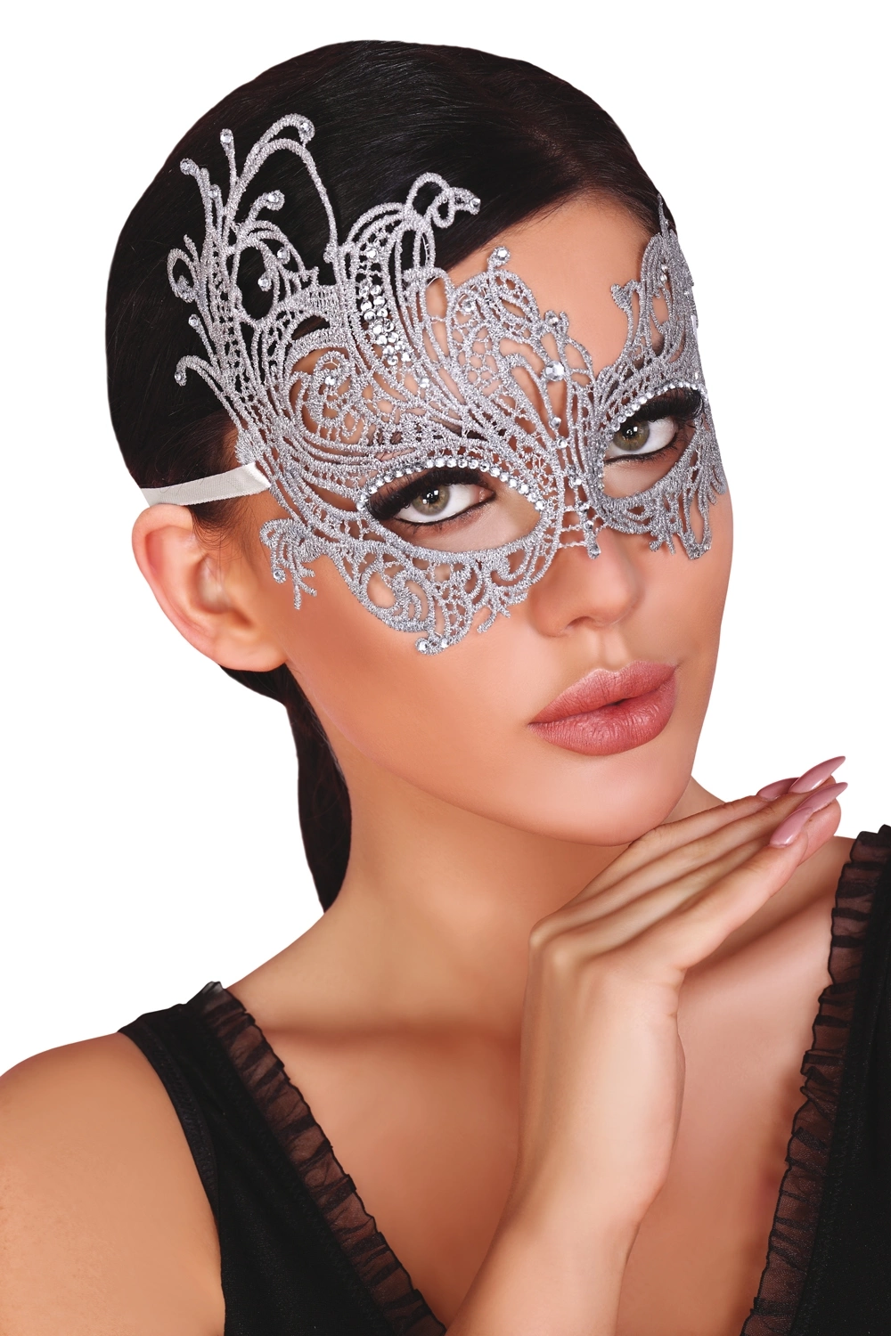 Maska na oči Mask silver
