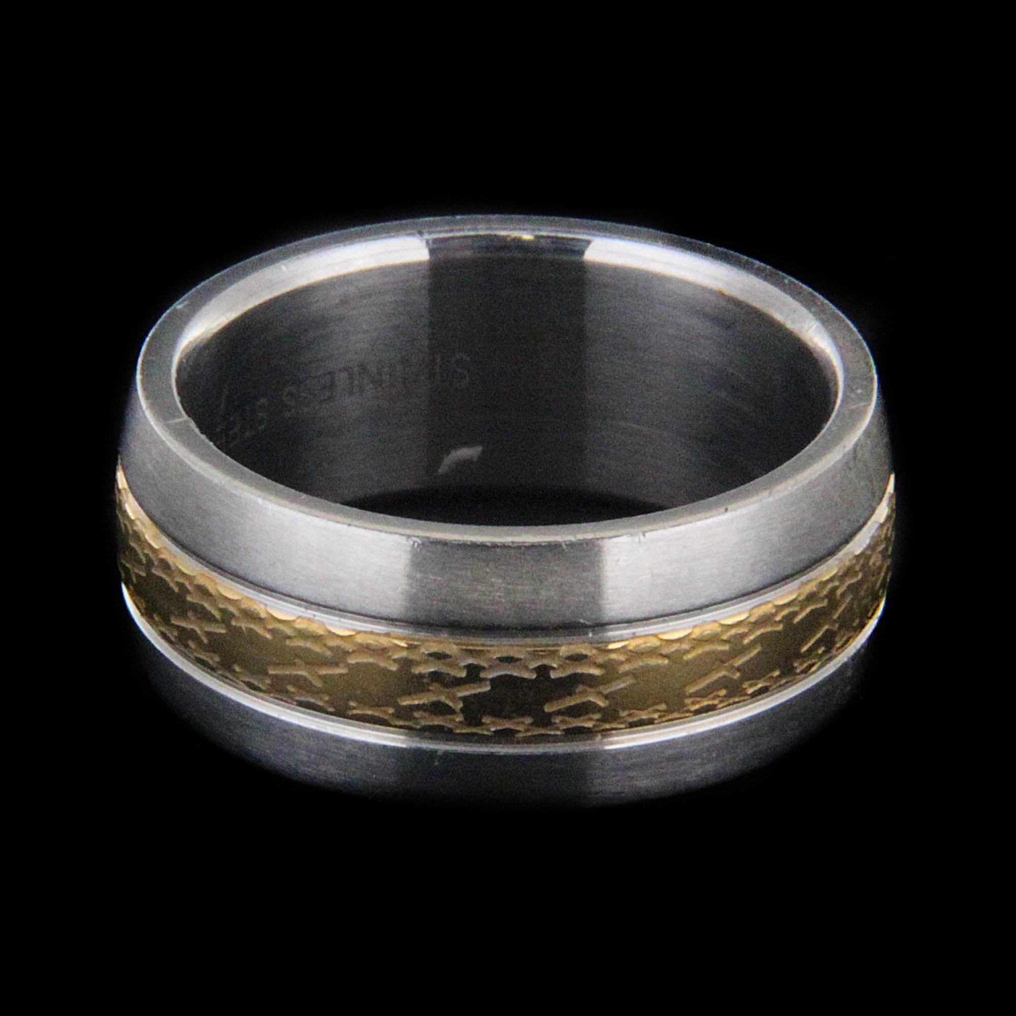 Levně Nerezový prsten 15883