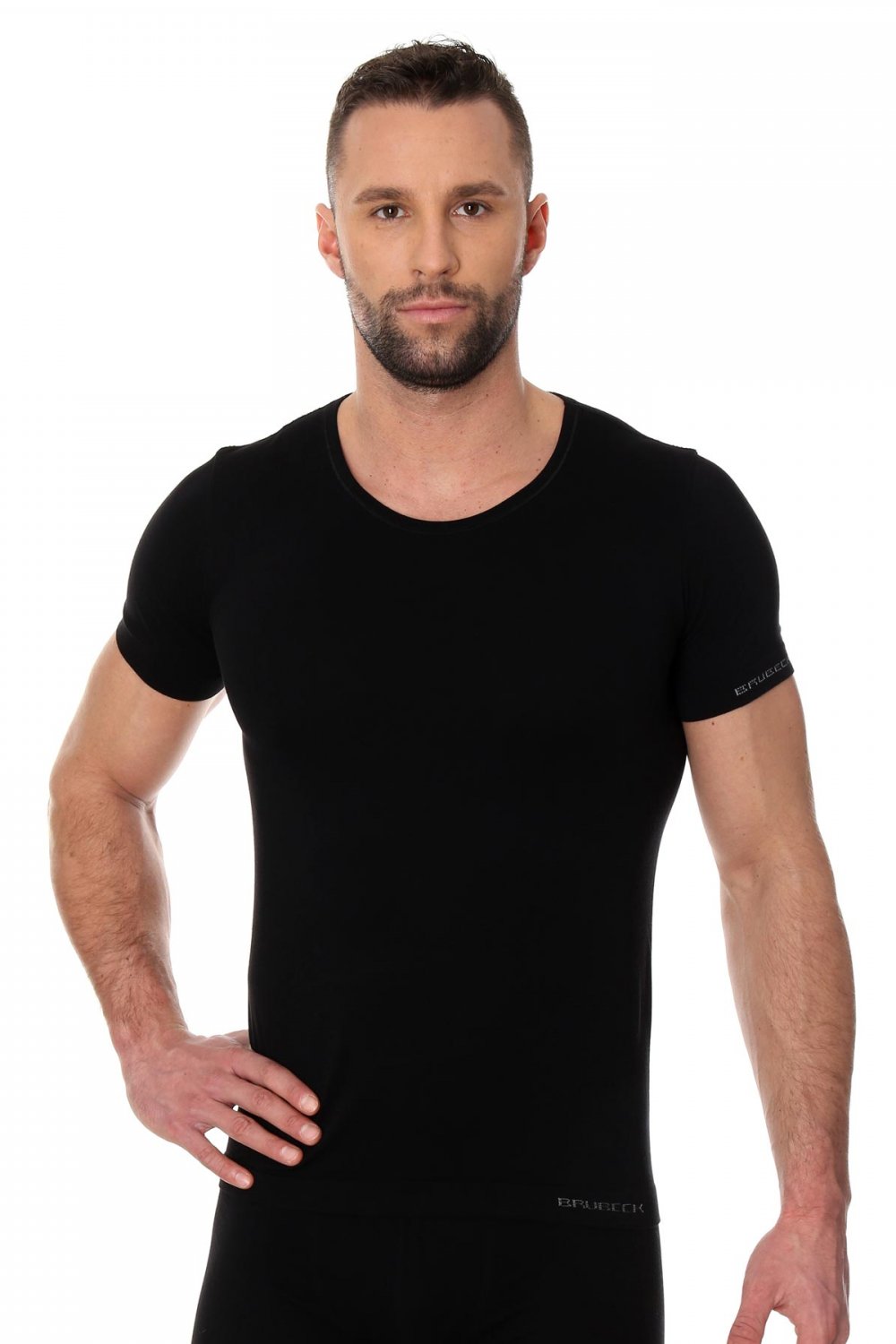 Levně Pánské tričko 00990A black