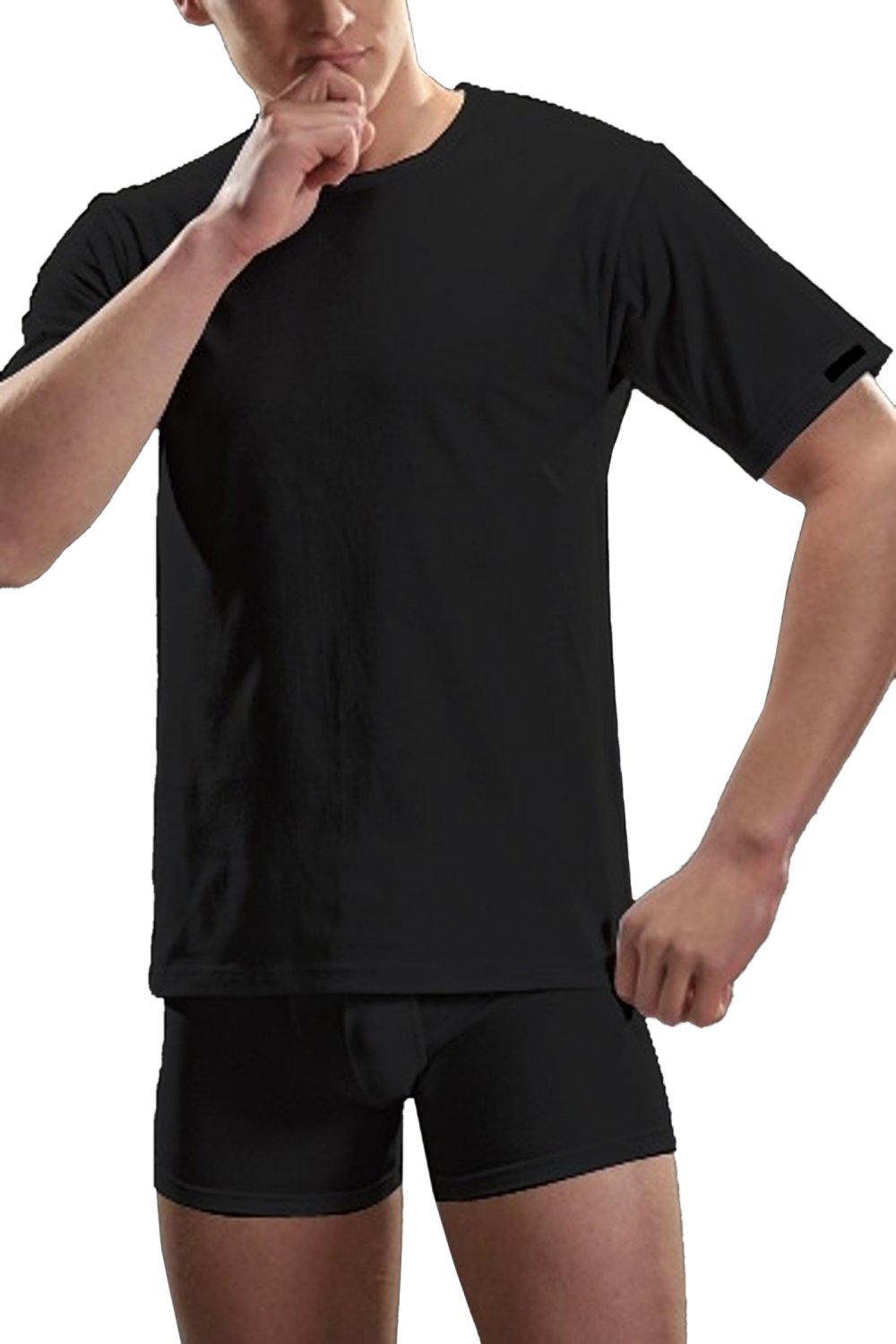 Levně Pánské tričko 202 Authentic new black