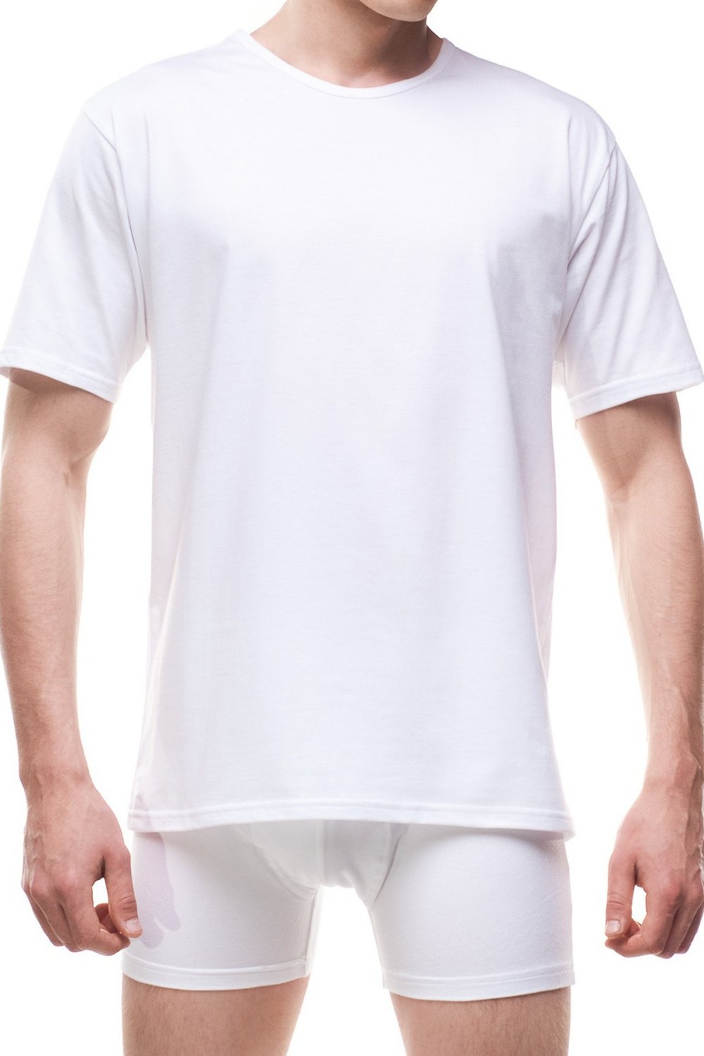 Levně Pánské tričko 202 Authentic new plus white