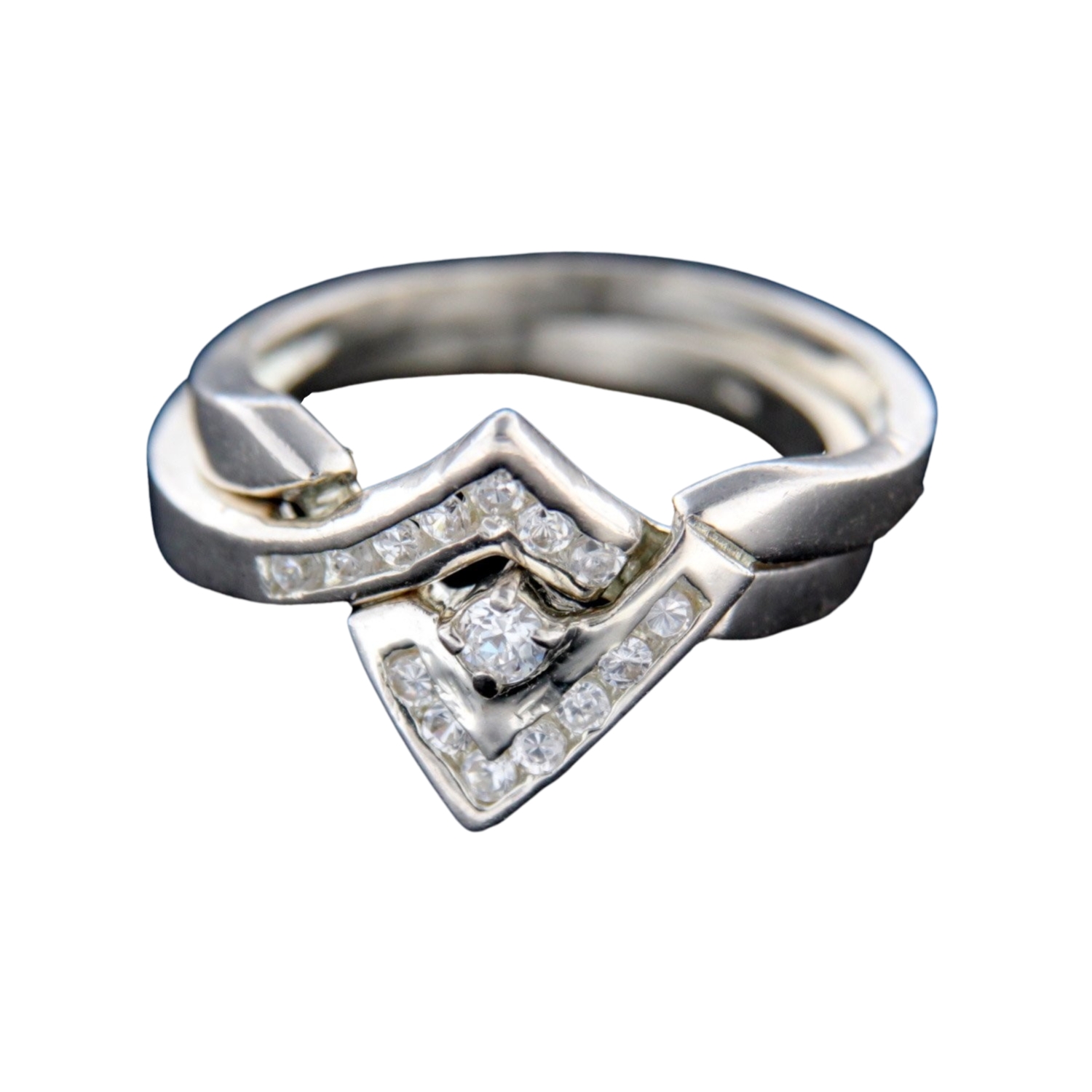 Levně Stříbrný prsten 14813
