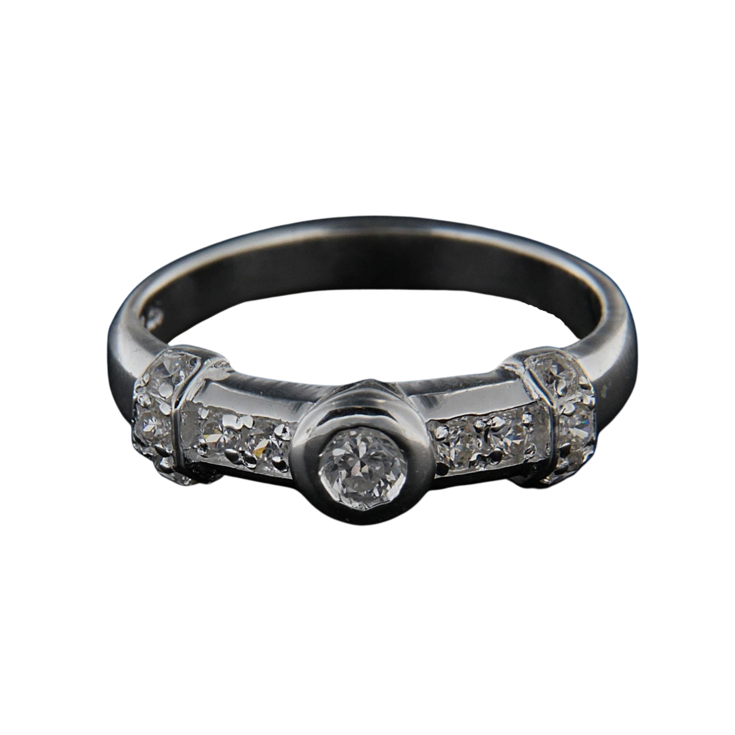 Levně Stříbrný prsten 14313
