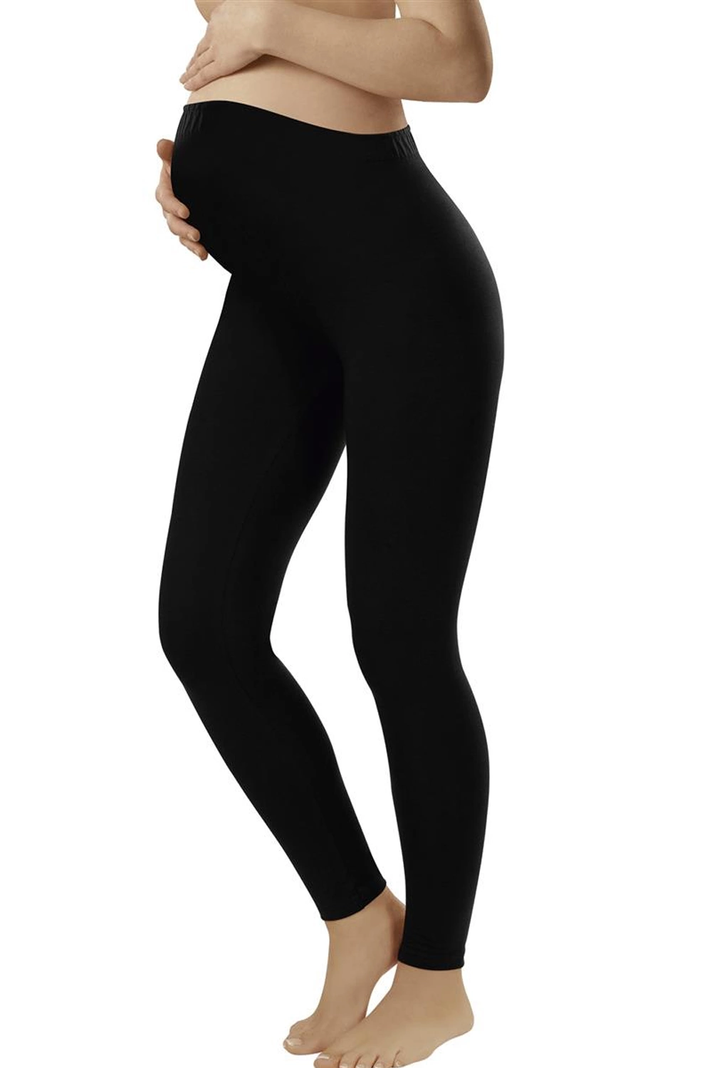 Levně Těhotenské legíny Leggins long black