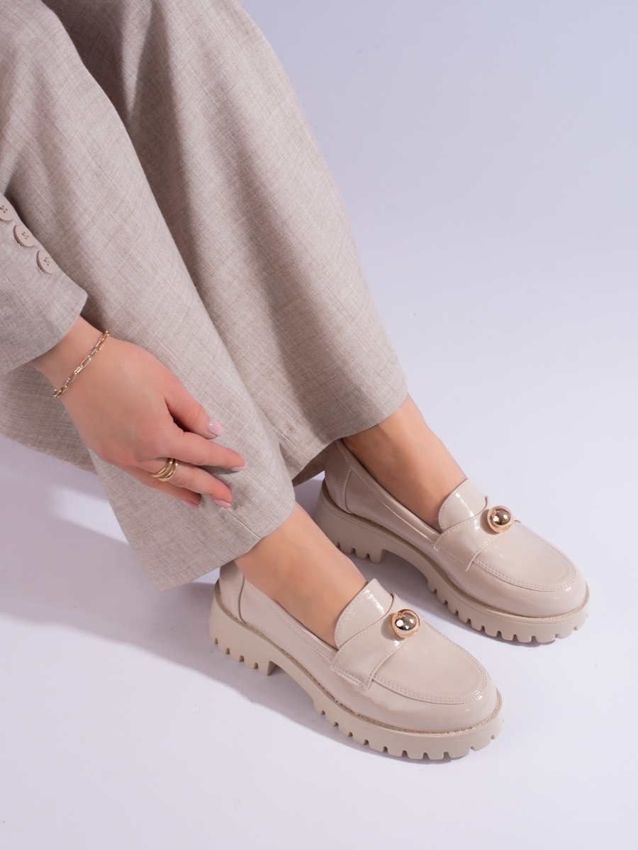 Trendy  mokasíny hnědé dámské bez podpatku